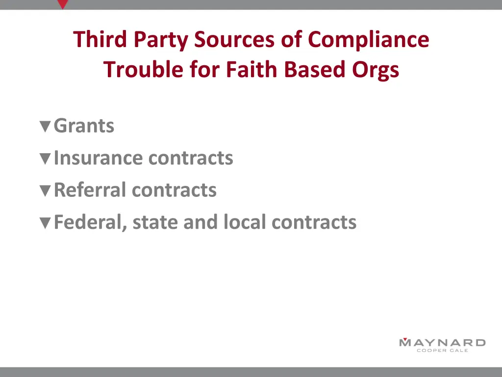 third party sources of compliance trouble