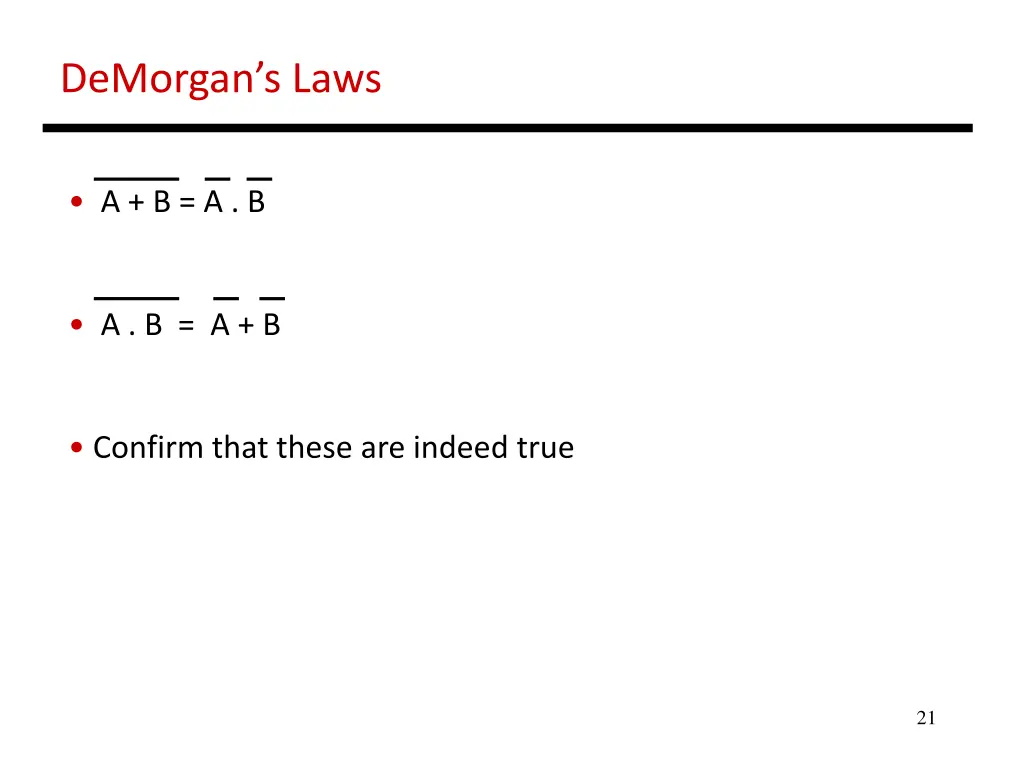 demorgan s laws