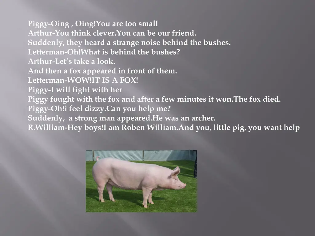 piggy oing oing you are too small arthur