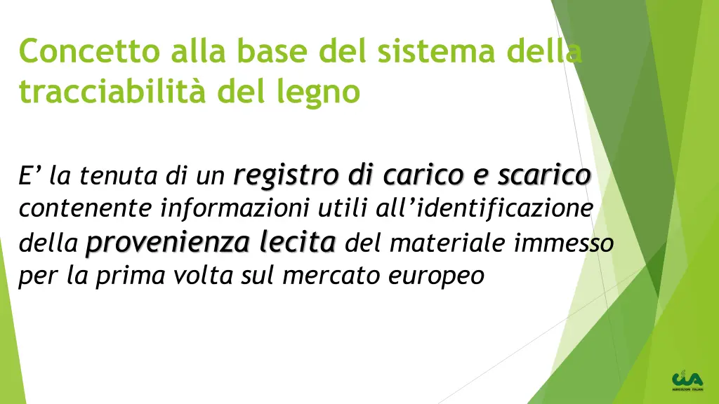 concetto alla base del sistema della tracciabilit