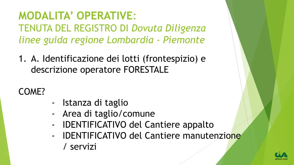 modalita operative tenuta del registro di dovuta