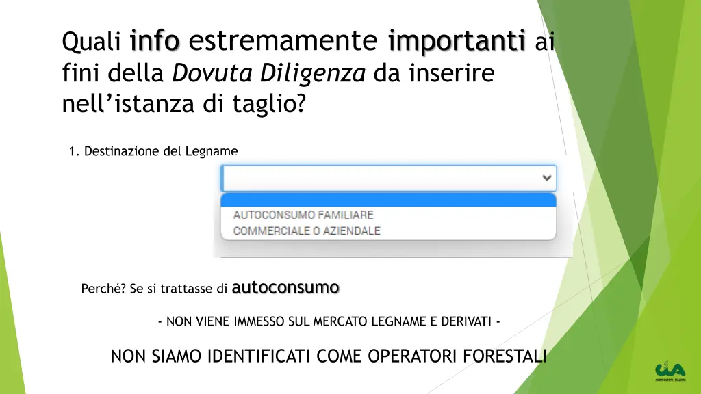 quali info estremamente importanti ai fini della