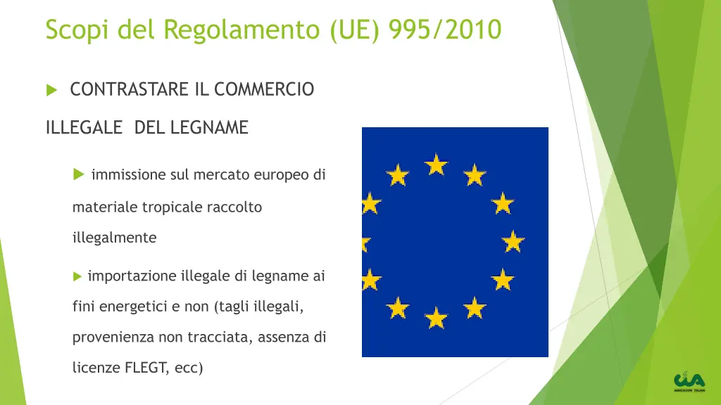 scopi del regolamento ue 995 2010