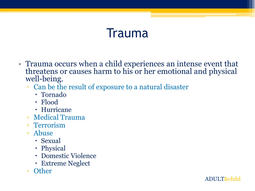 trauma