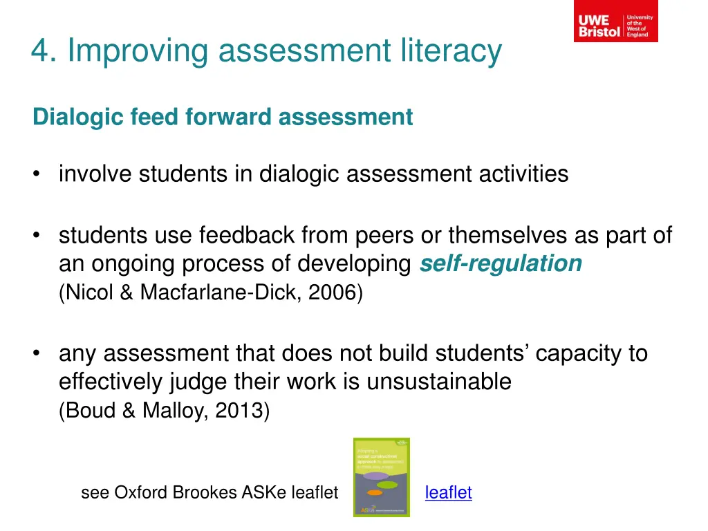 4 improving assessment literacy