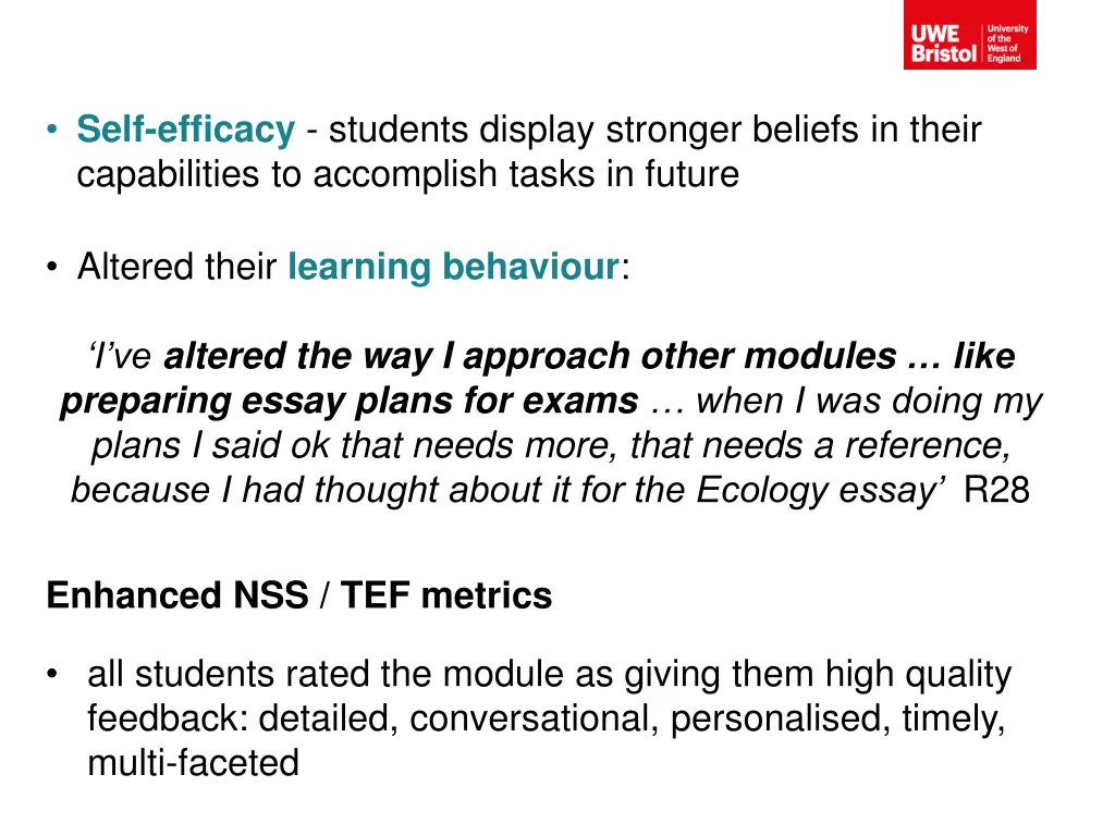 self efficacy students display stronger beliefs