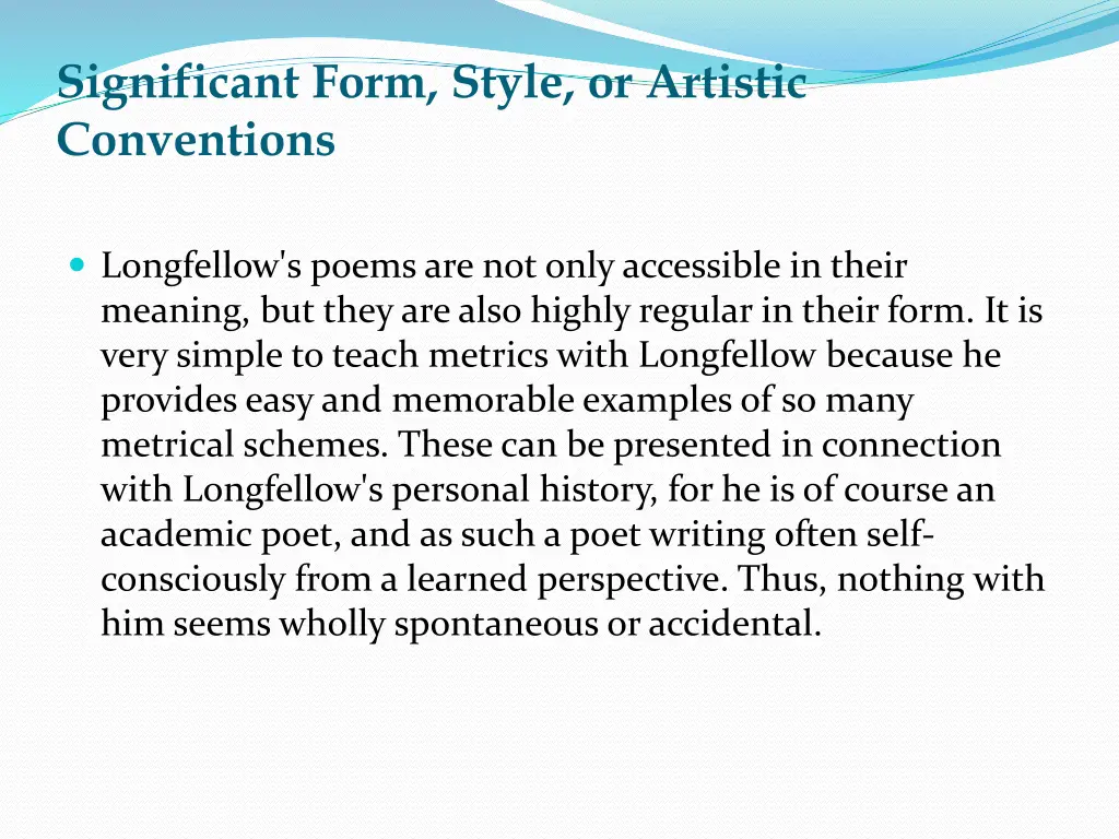 significant form style or artistic conventions