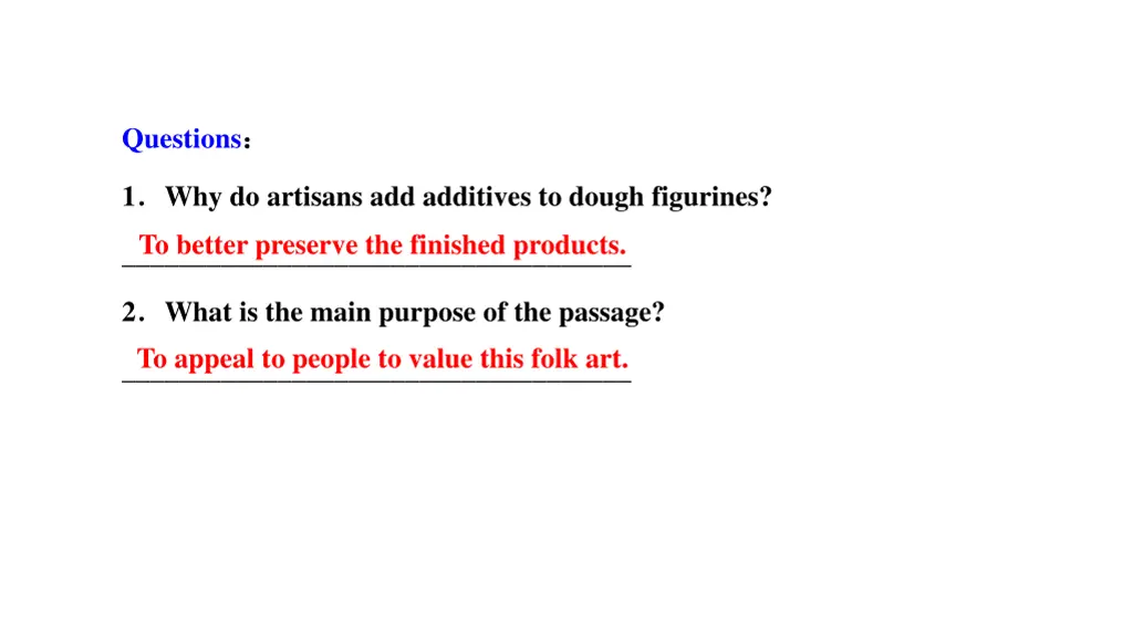 questions