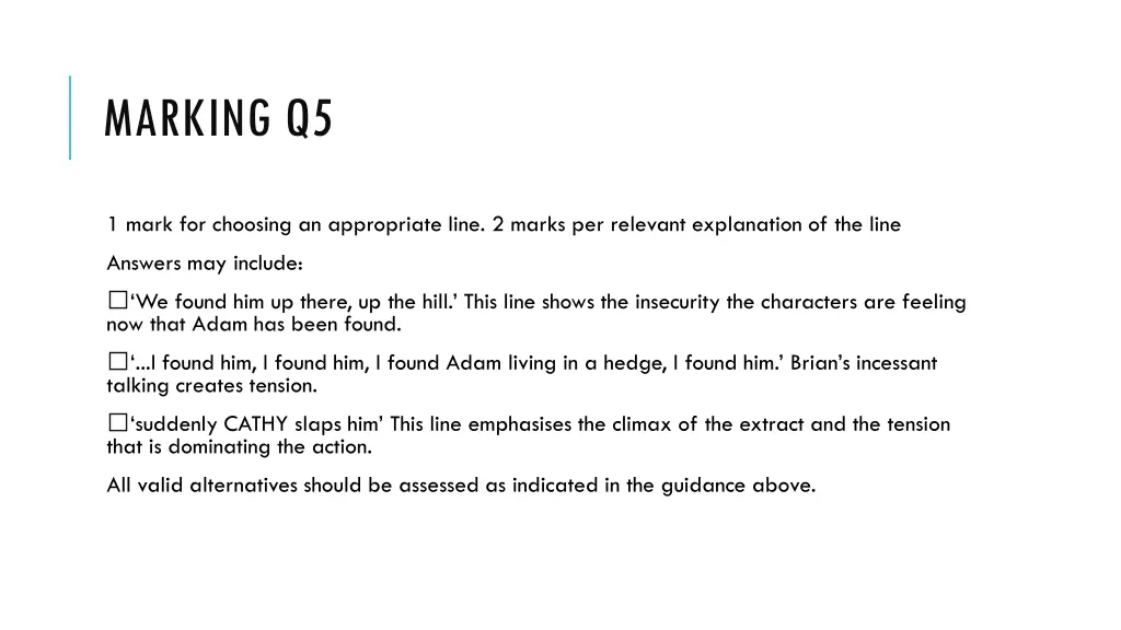 marking q5