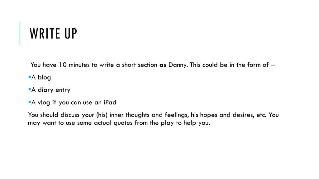 write up