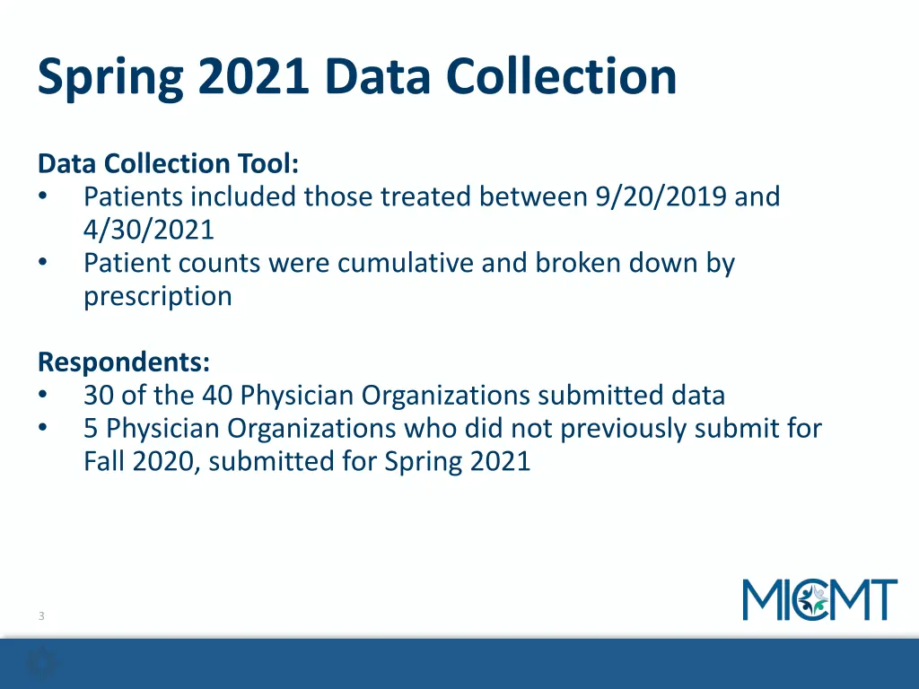 spring 2021 data collection