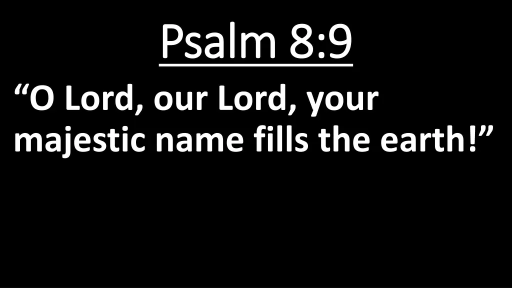 psalm 8 9 psalm 8 9