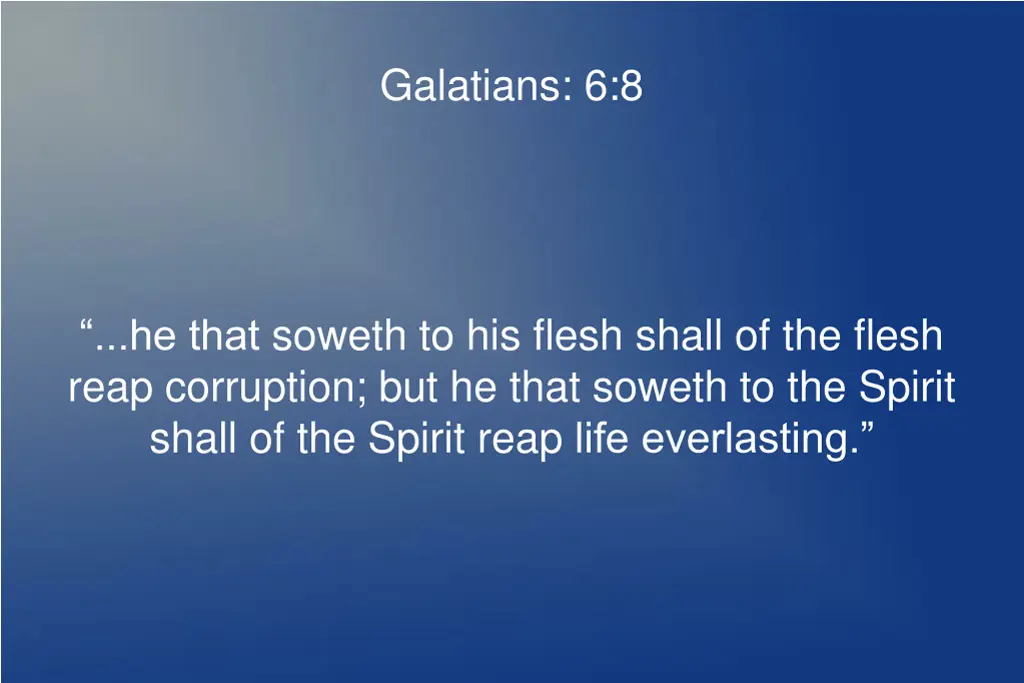 galatians 6 8