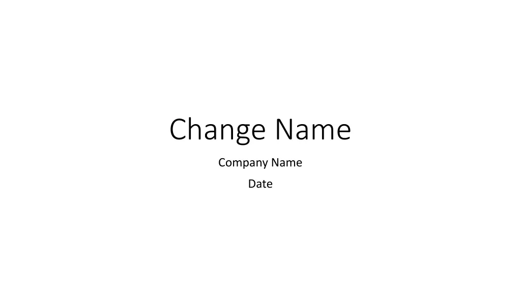change name