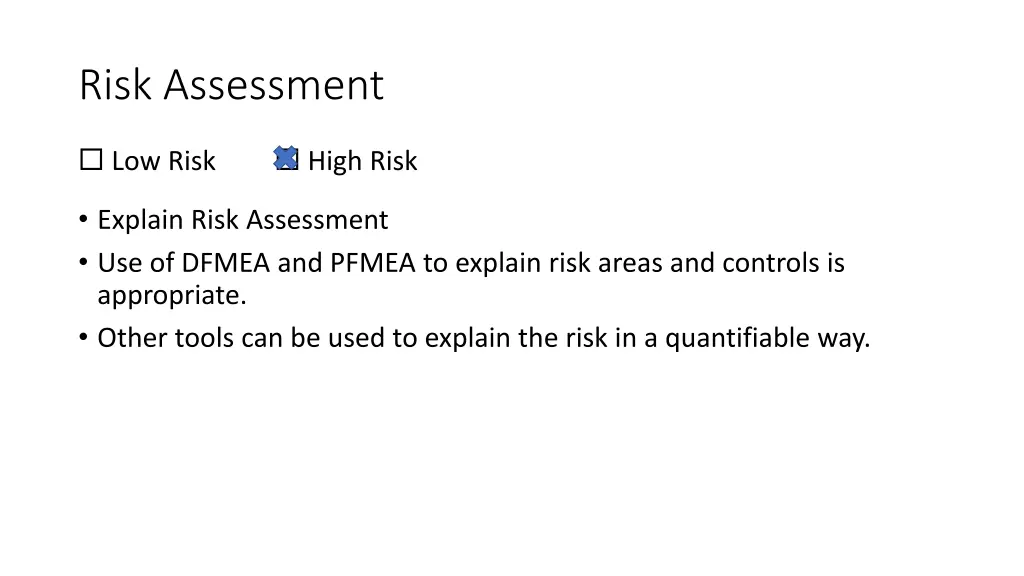 risk assessment
