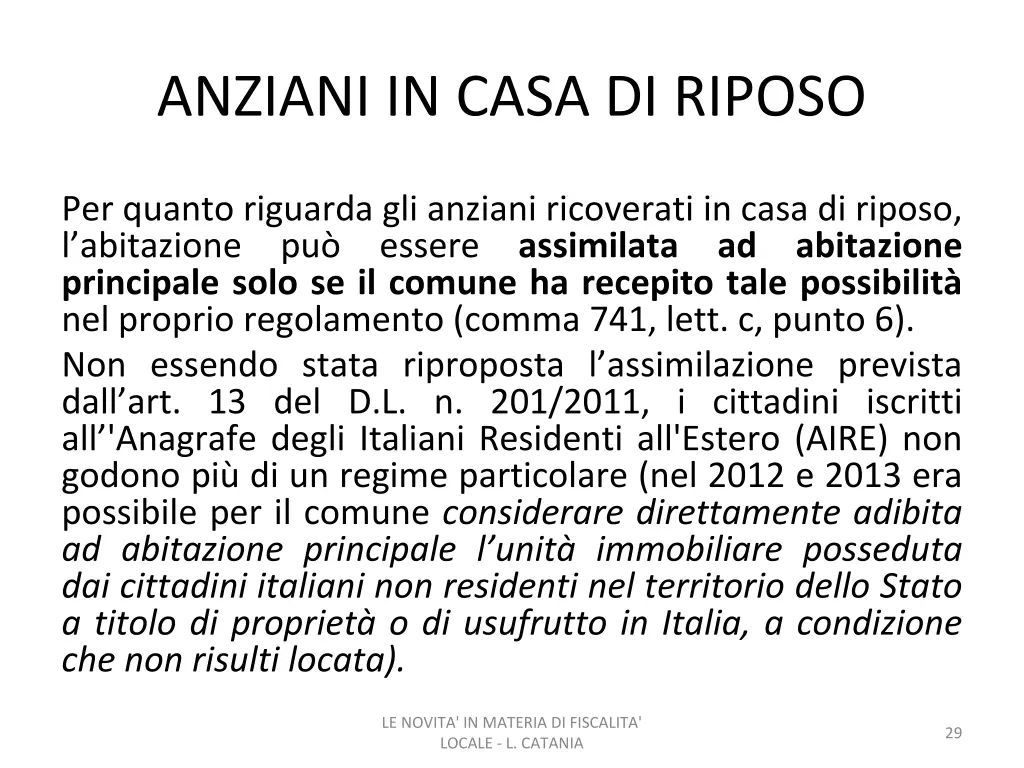 anziani in casa di riposo