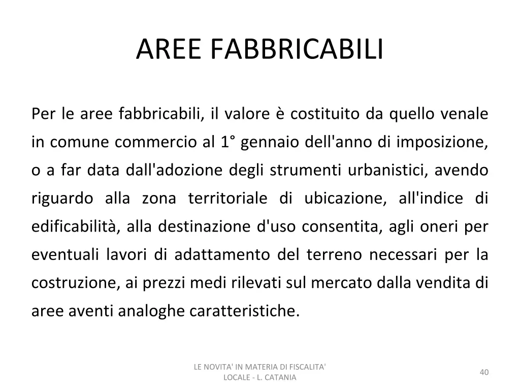 aree fabbricabili