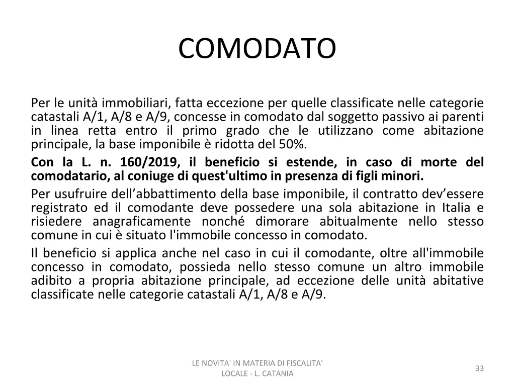 comodato