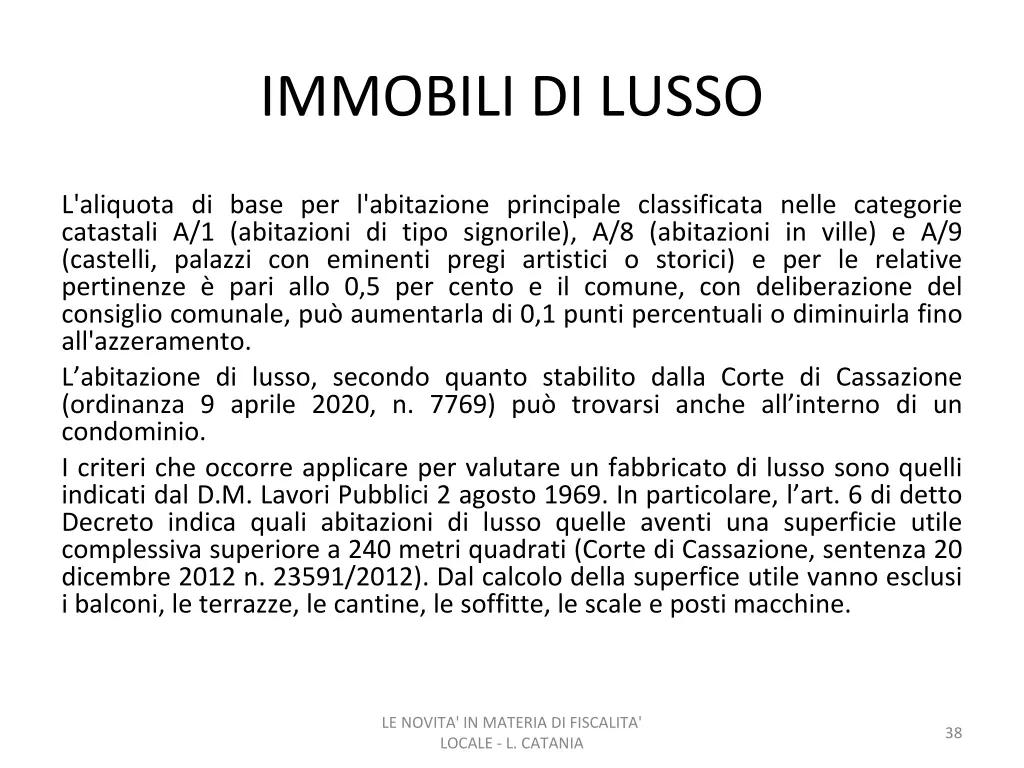 immobili di lusso