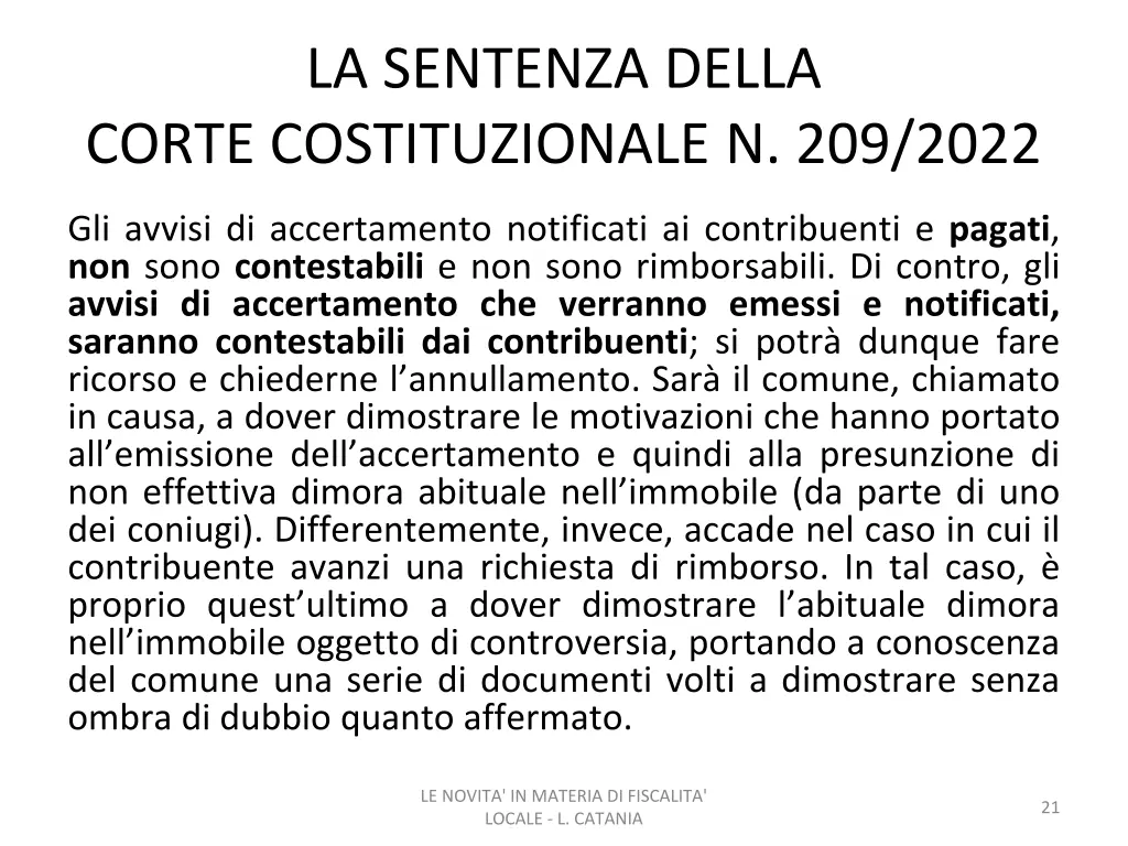 la sentenza della corte costituzionale n 209 2022 6