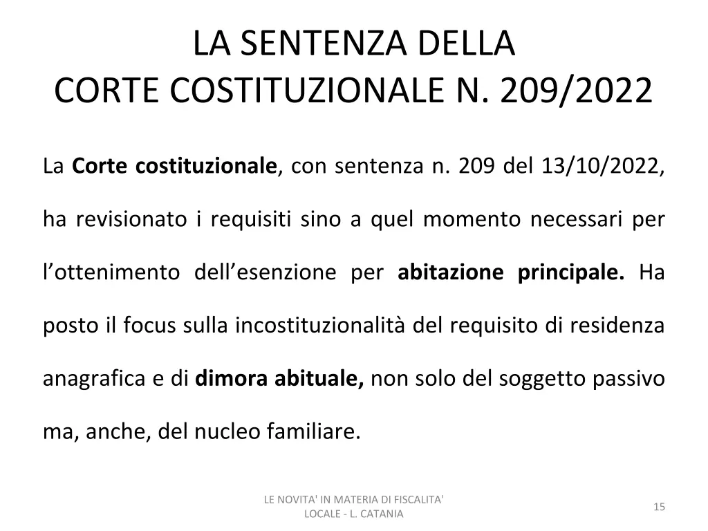 la sentenza della corte costituzionale n 209 2022