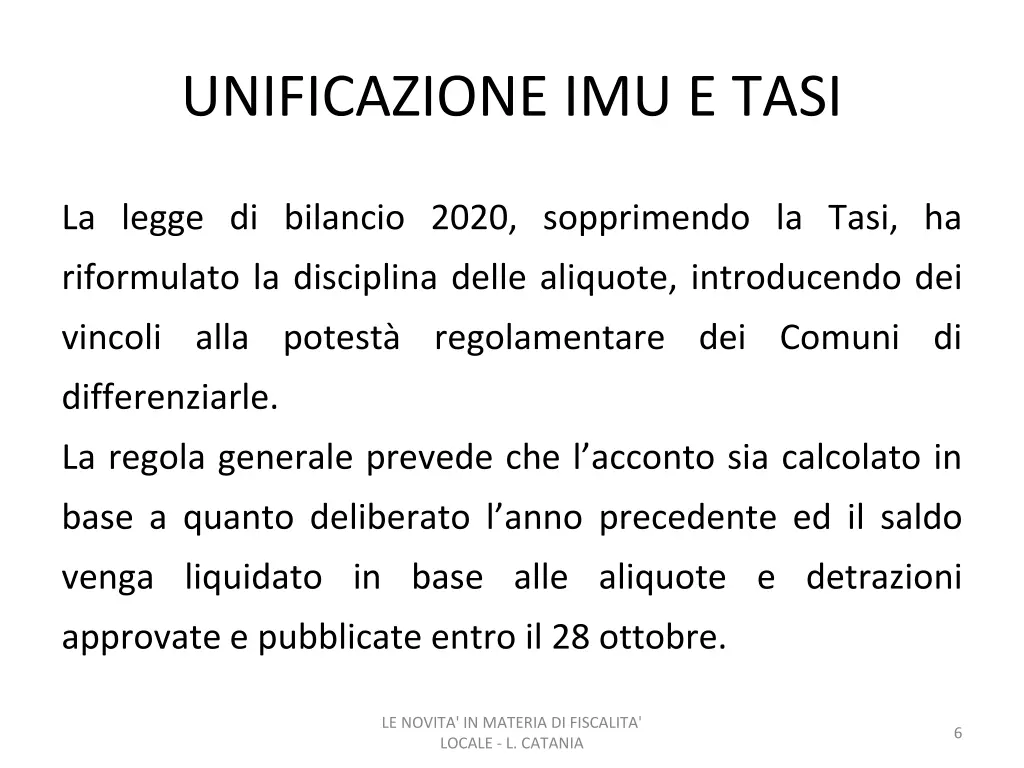 unificazione imu e tasi 2