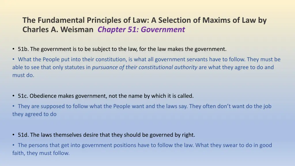 the fundamental principles of law a selection 1