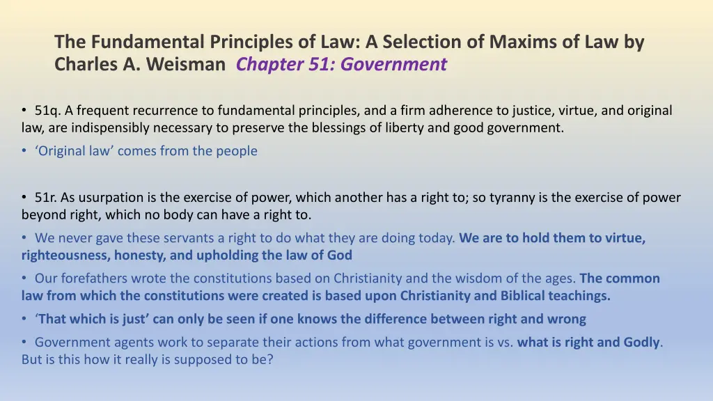 the fundamental principles of law a selection 4