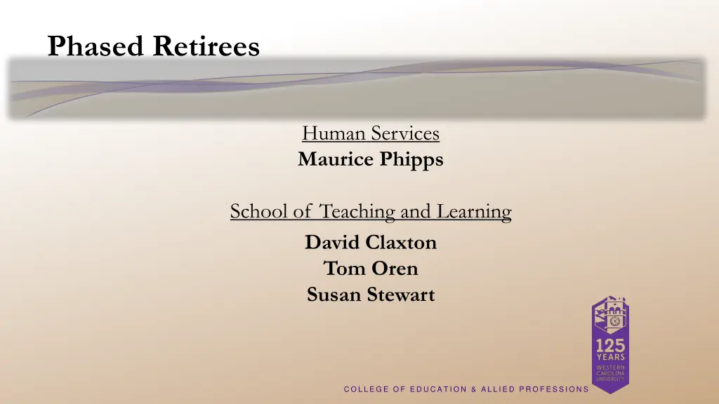 phased retirees