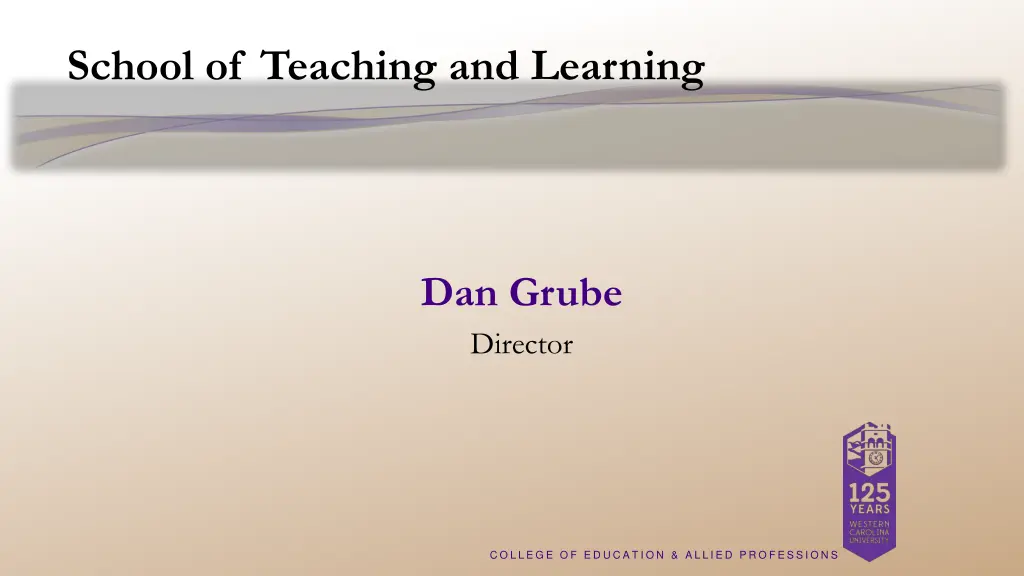 school of teaching and learning