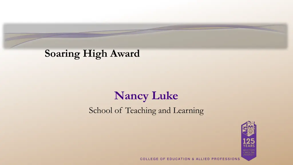 soaring high award