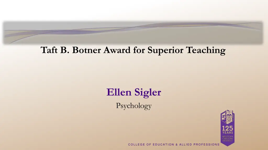 taft b botner award for superior teaching