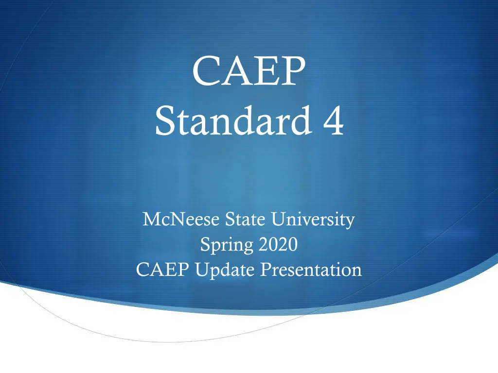 caep standard 4