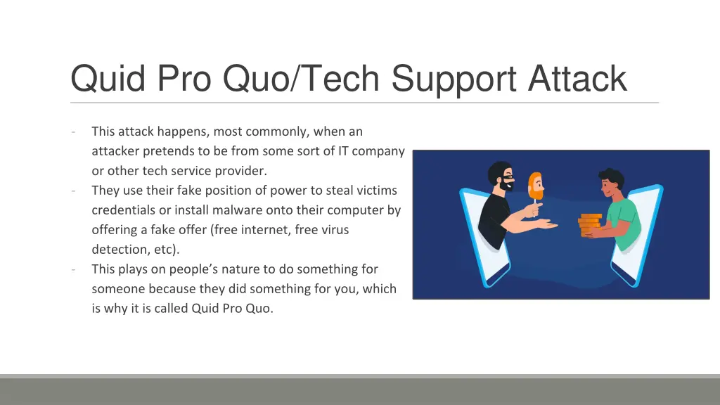 quid pro quo tech support attack