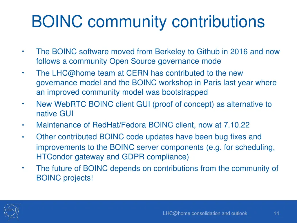 boinc community contributions