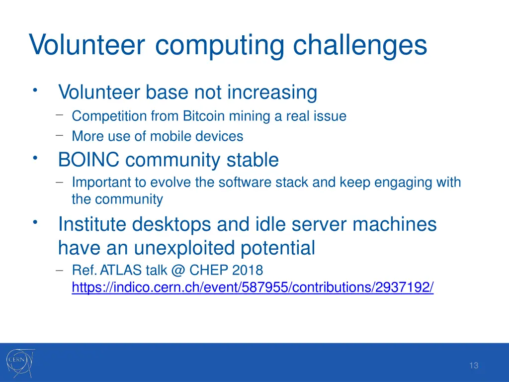 volunteer computing challenges