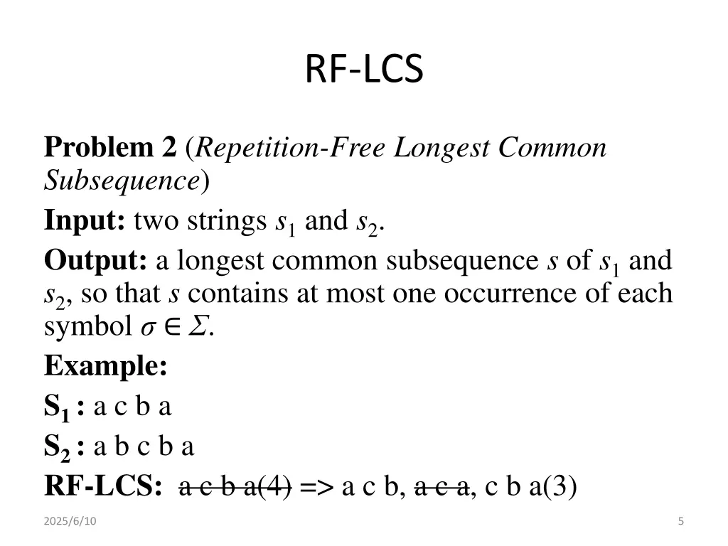 rf lcs