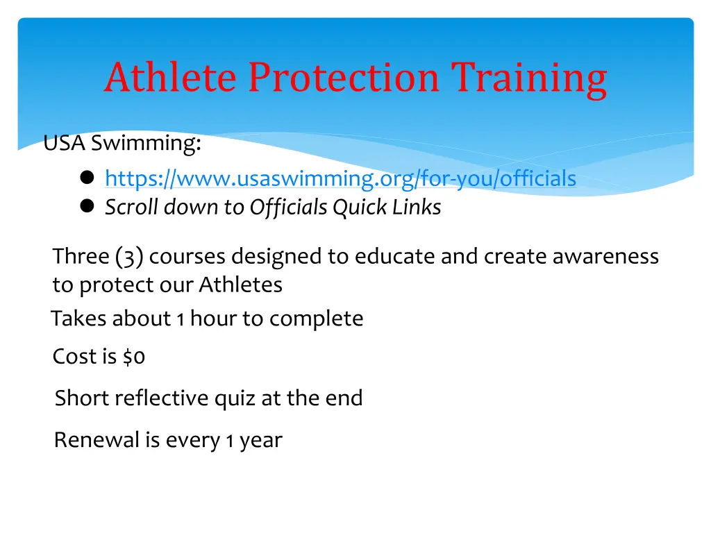 athlete protection training