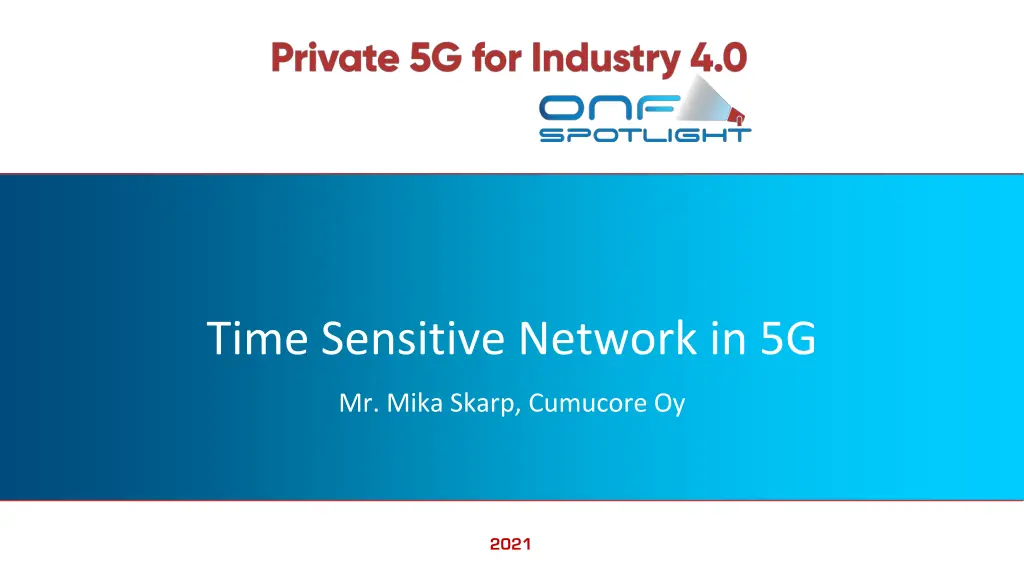 time sensitive network in 5g