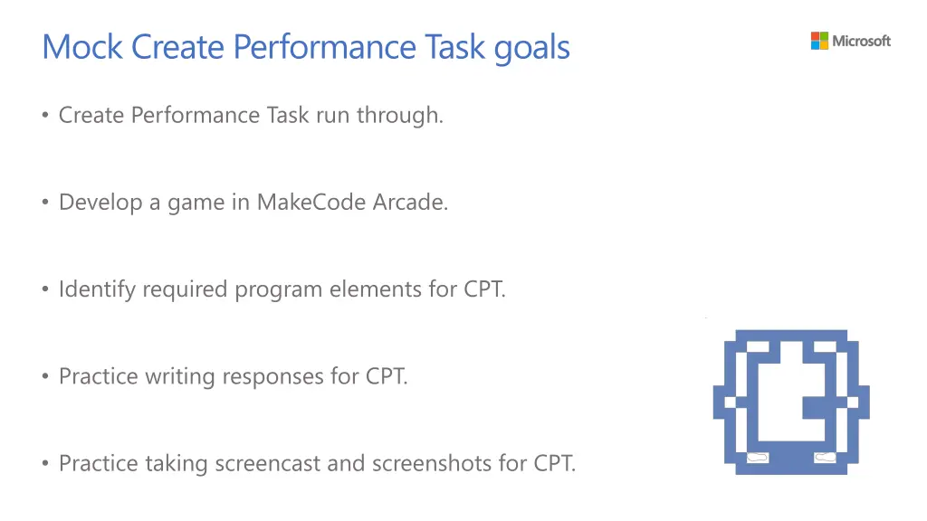 mock create performance task goals