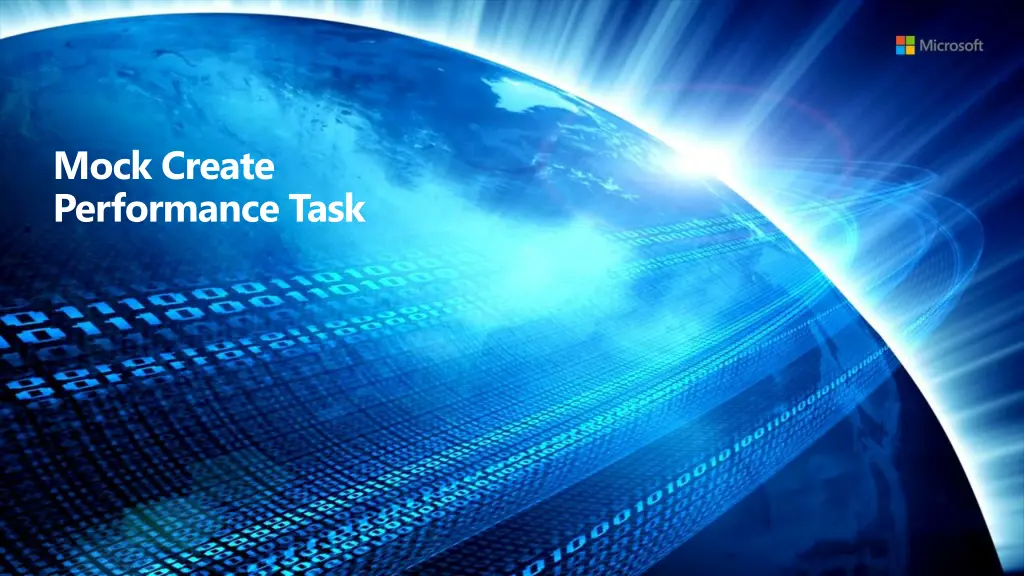 mock create performance task