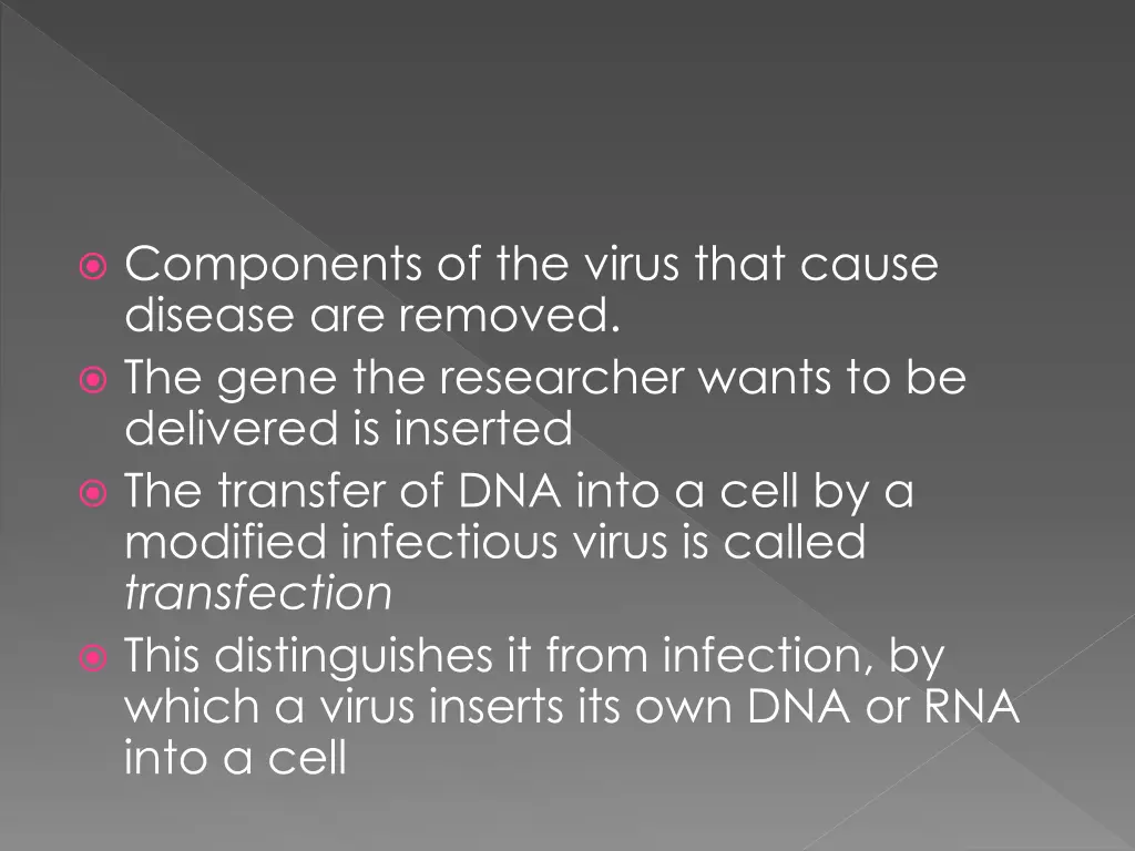 components of the virus that cause disease