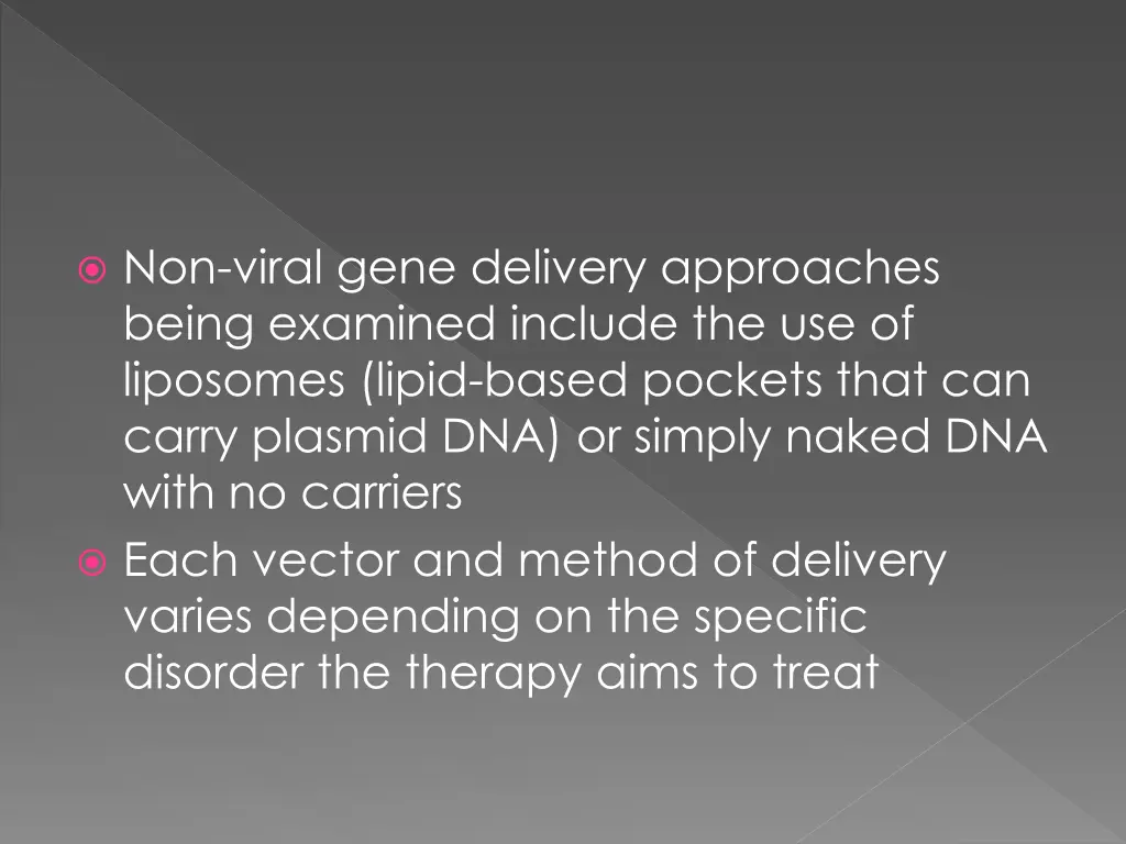 non viral gene delivery approaches being examined