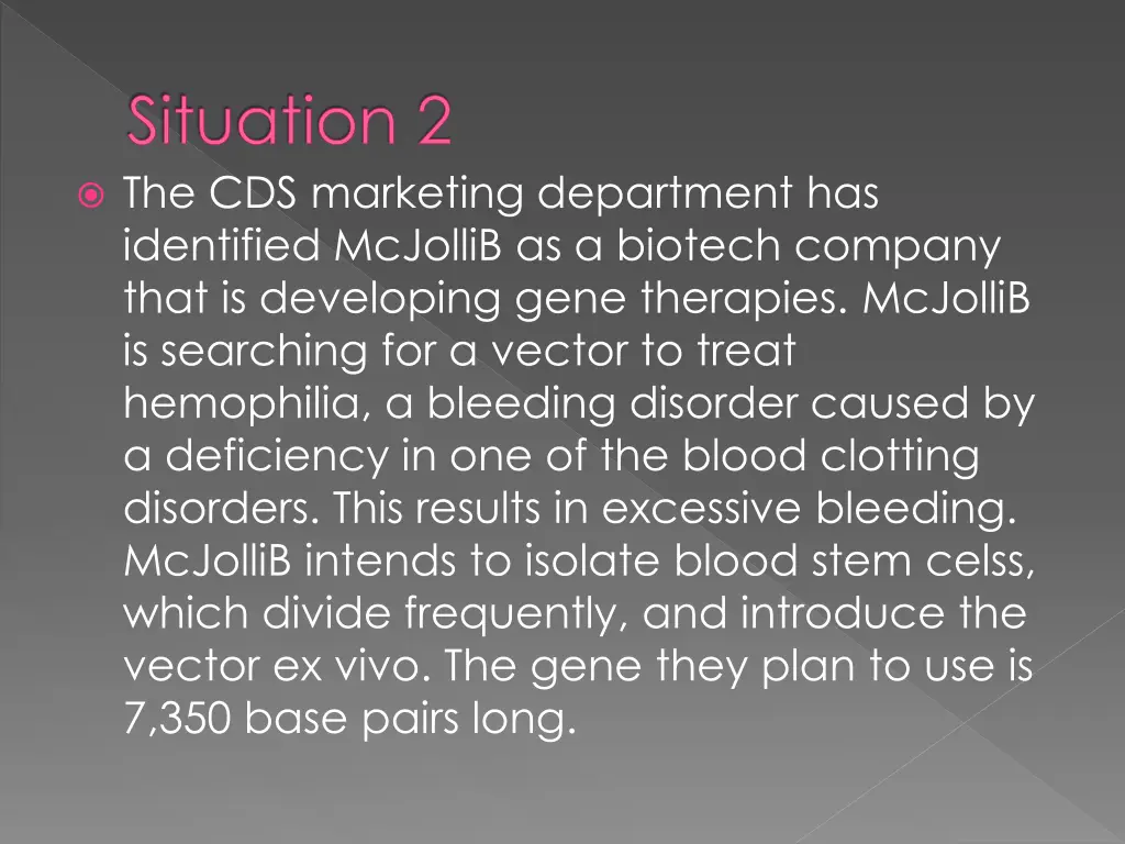 situation 2 the cds marketing department