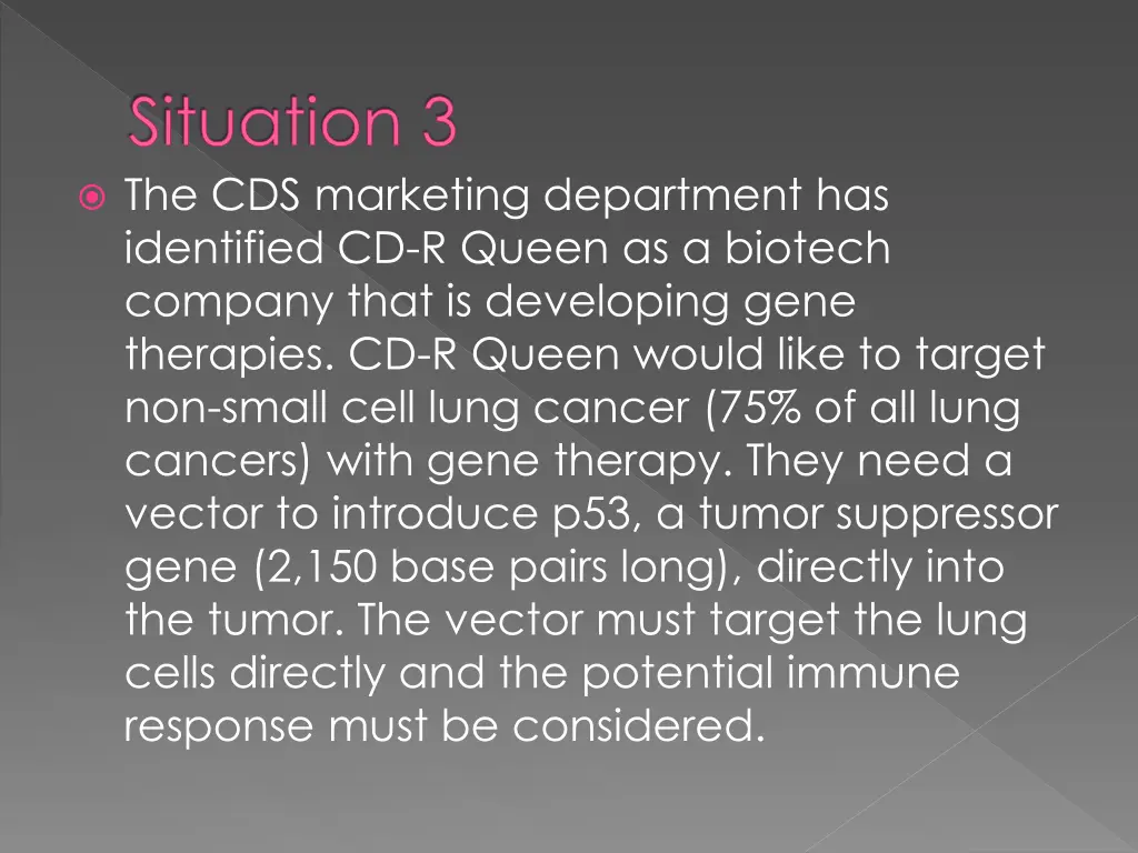 situation 3 the cds marketing department