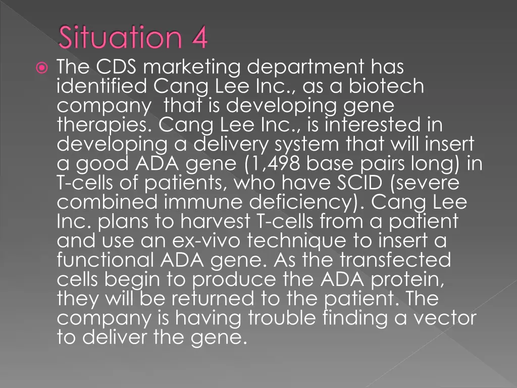 situation 4 the cds marketing department