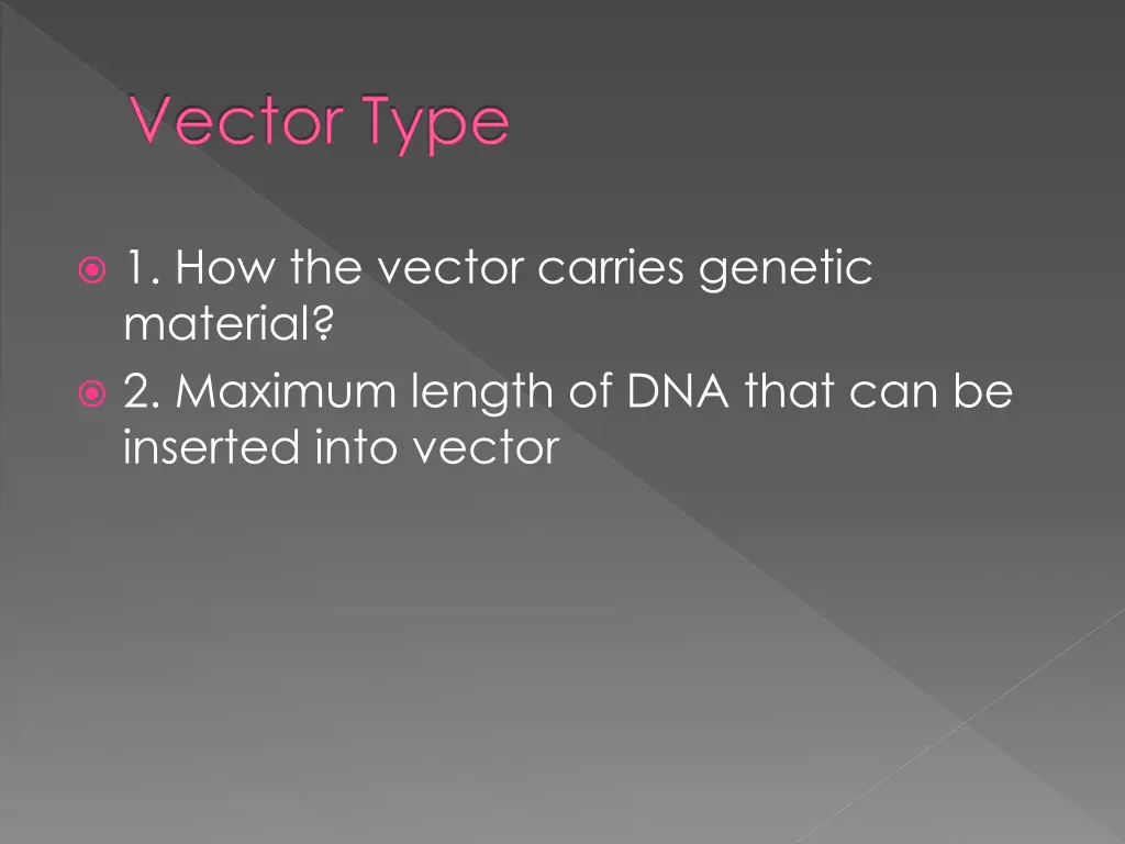 vector type