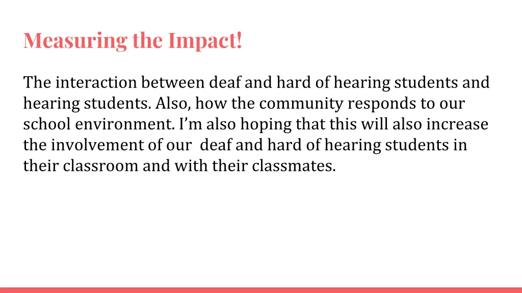 measuring the impact
