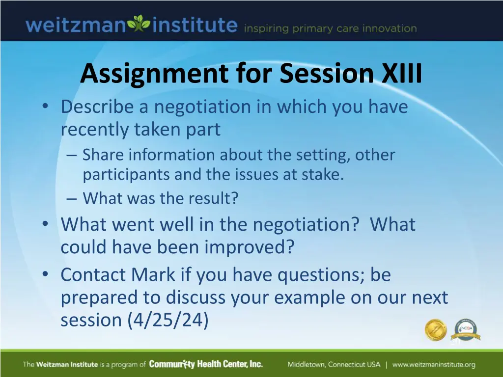 assignment for session xiii