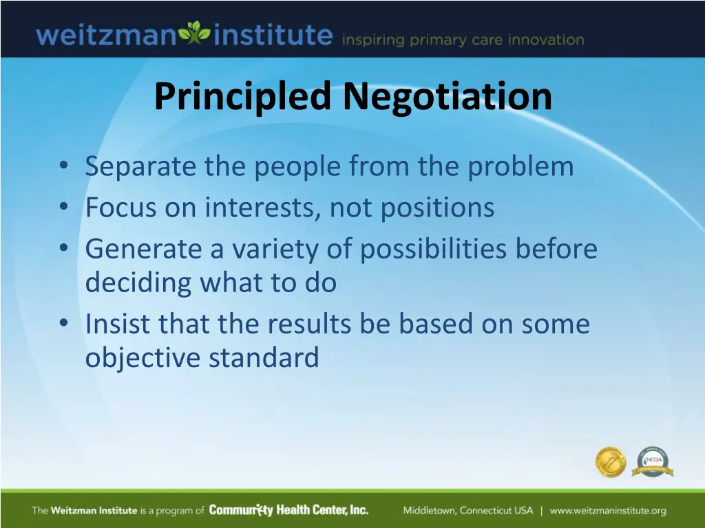 principled negotiation